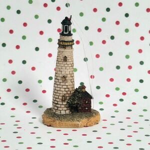 St Simons Lighthouse Georgia Miniature Ornament Beach‎ Coastal Decor